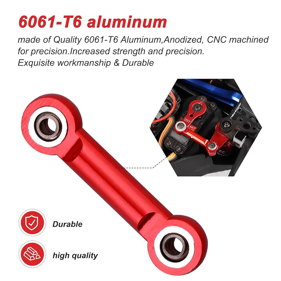 Amazon.com: AllinRC Aluminum Servo Steering Rod Tie Links